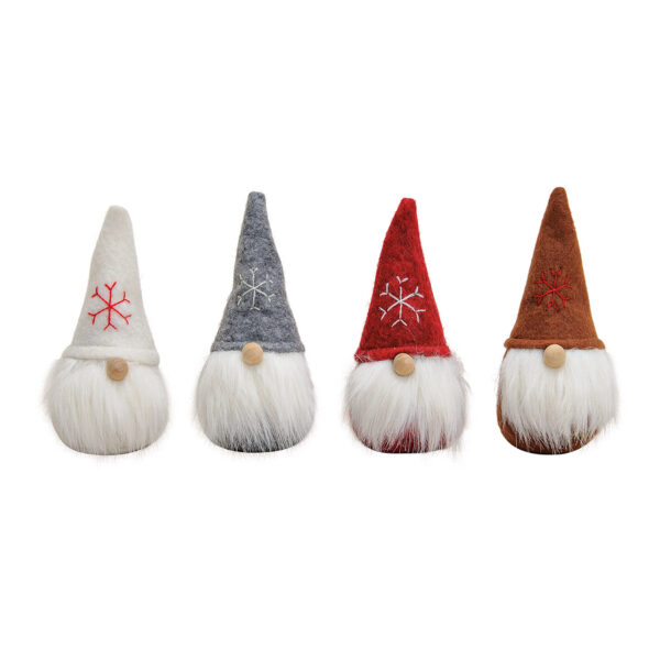 Gnomo textil/peluche 4 uds. 12x6cm