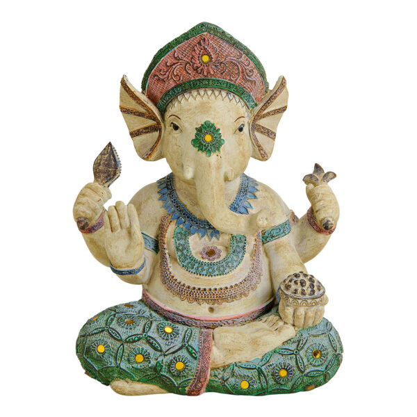 Ganesha, poliresina, colorido (an/al/prf) 17x23x11cm
