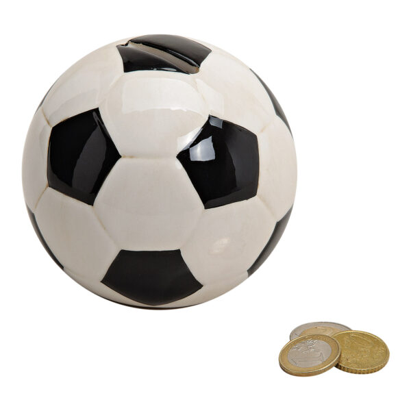 Hucha futbol ceramica 10x10cm