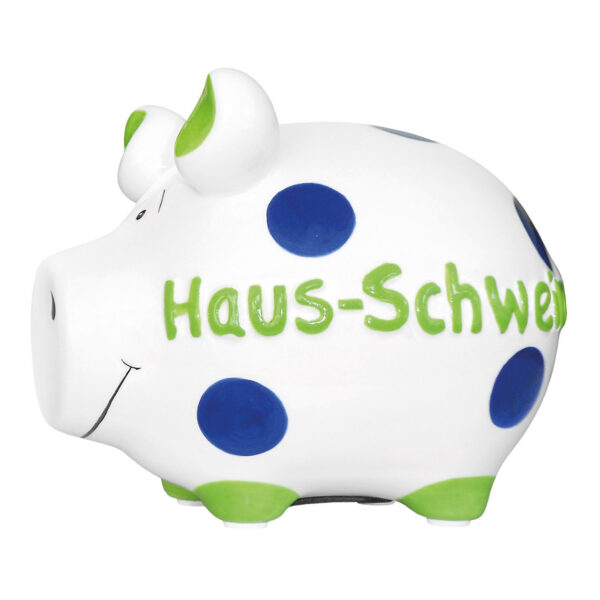 Hucha kcg pequeña, haus-schwein, aus keramik (b/h/t), 12,5x9x9 cm