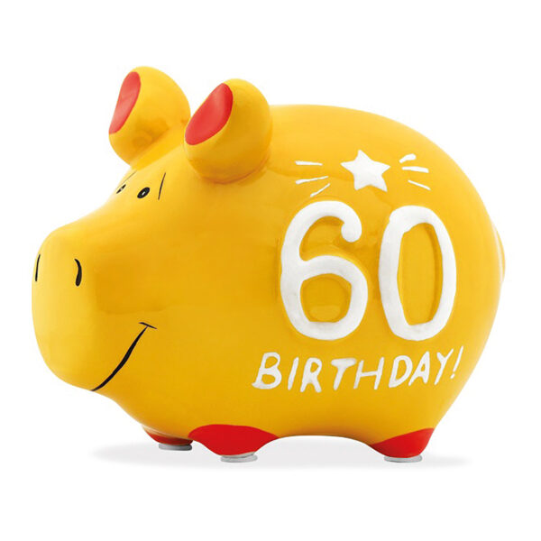 Cerdito pequeño, 60 - jahreszahl, cerámica (an/al/prf) 12,5x9x9cm