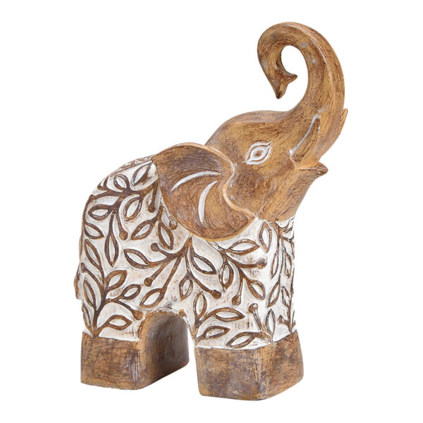 Elefante, poliresina, beige (ancho/alto/profundidad) 8x23x17cm