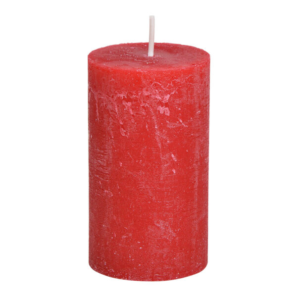 Vela 6,8x12x6,8cm de cera roja