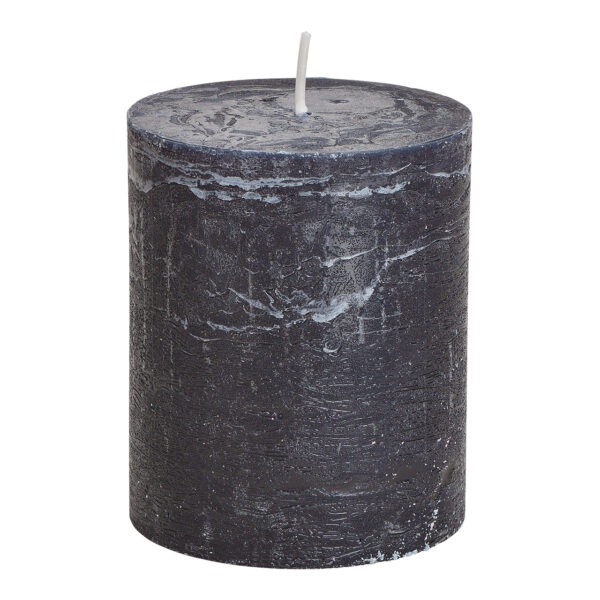 Vela 10x12x10cm de cera, color negro