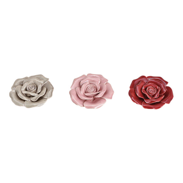 Flor de cerámica multicolor 3-stu (ancho/alto/profundidad) 9x3x9cm