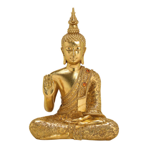 Buda de poli oro (ancho/alto/profundidad) 21x31x10cm