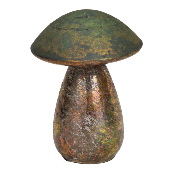 Hongo de cristal verde (ancho/alto/profundidad) 9x12x9cm