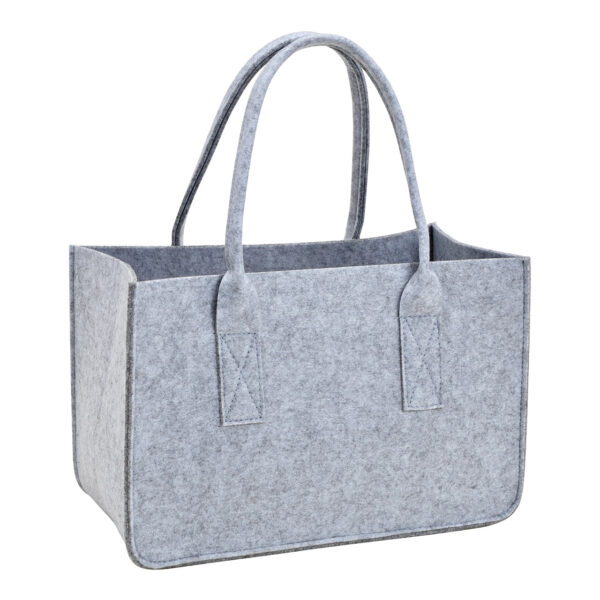 Bolsa de fieltro gris claro (An./Al./Pr.) 38x25x19cm