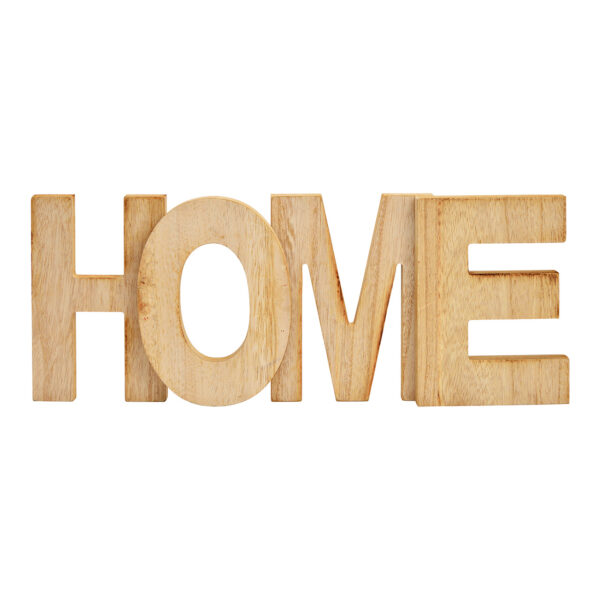 Letra HOME de madera natural (An./Al./Pr.) 40x15x3cm