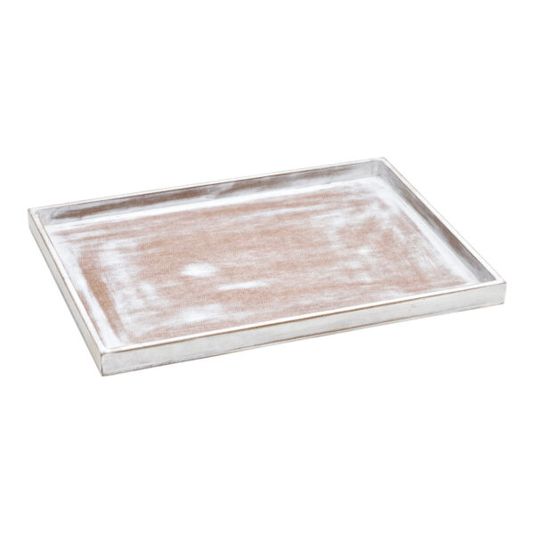 Bandeja madera Blanca (An/Al/Pr) 33x2x24cm