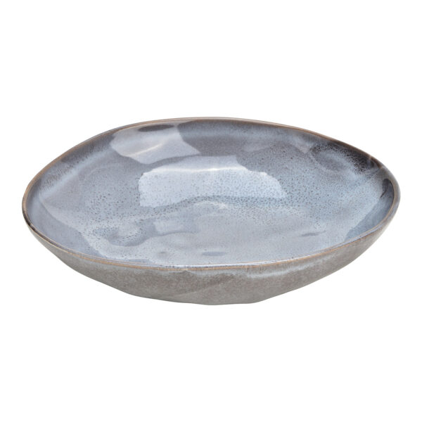 Cuenco de gres gris (ancho/alto/profundidad) 21x5x21cm