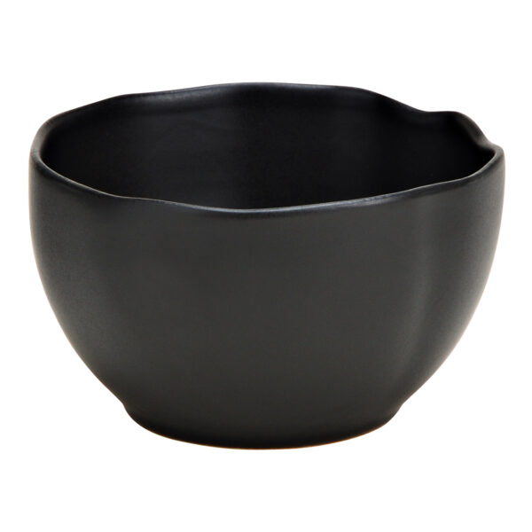 Cuenco de gres negro (an./al./pr.) 10x6x10cm 250ml