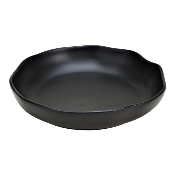 Cuenco de gres negro (An./Al./Pr.) 17x3x17cm