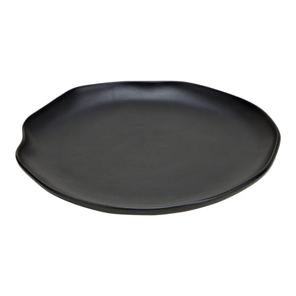 Plato de gres negro (An./Al./Pr.) 21x2x21cm