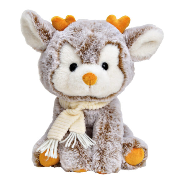 Bambi de peluche marrón (An./Al./Pr.) 21x25x19cm