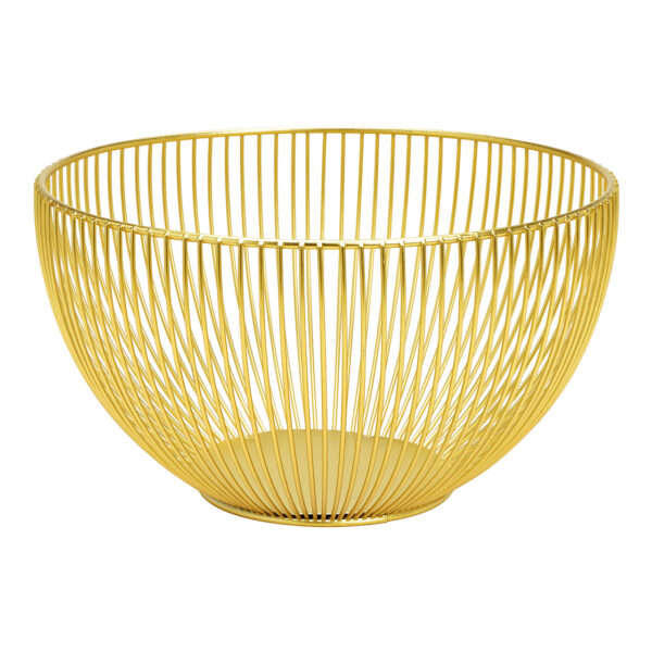 Cesta metal dorado (An./Al./Pr.) 25x14x25cm