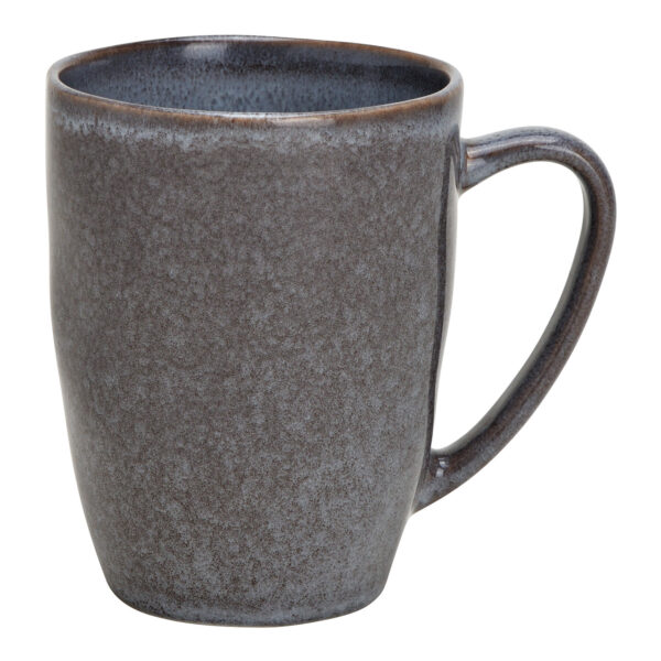Taza de cerámica gris (An./Al./Pr.) 11x10x8cm 300ml