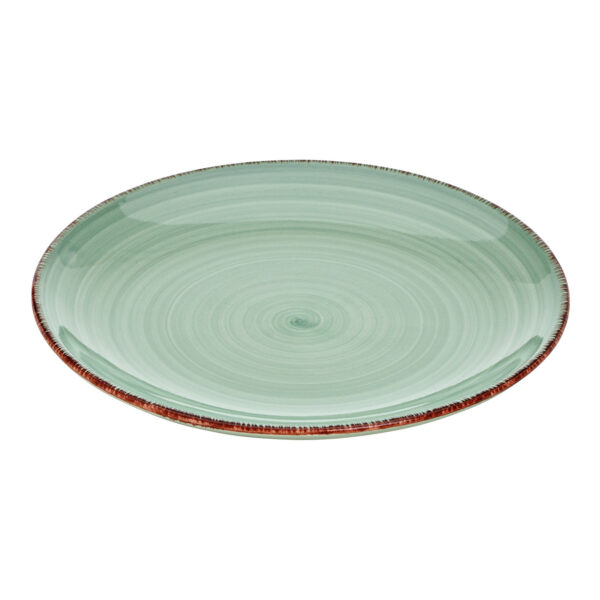 Plato de gres verde (An./Al./Pr.) 19x2x19cm