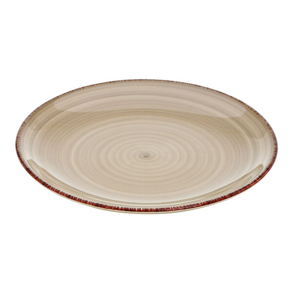 Plato de gres beige (ancho/alto/fondo) 19x2x19cm