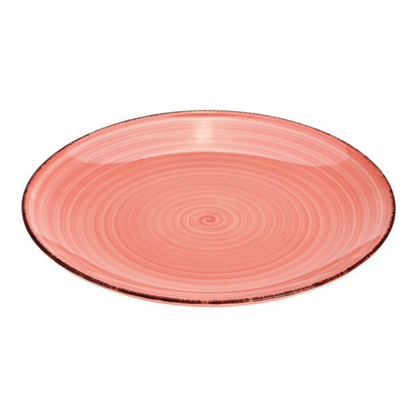 Plato de gres rosa (An./Al./Pr.) 26x3x26cm