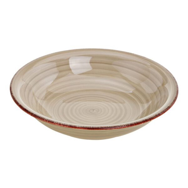 Cuenco de gres beige (An./Al./Pr.) 21x4x21cm