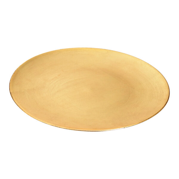 Plato plastico dorado Ø33cm