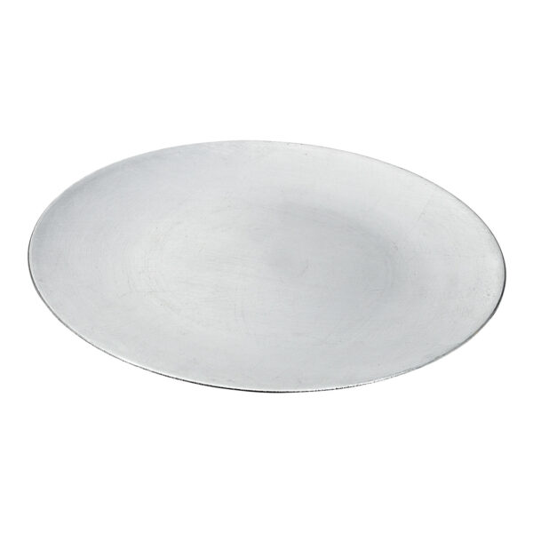 Plato plástico plata Ø33cm
