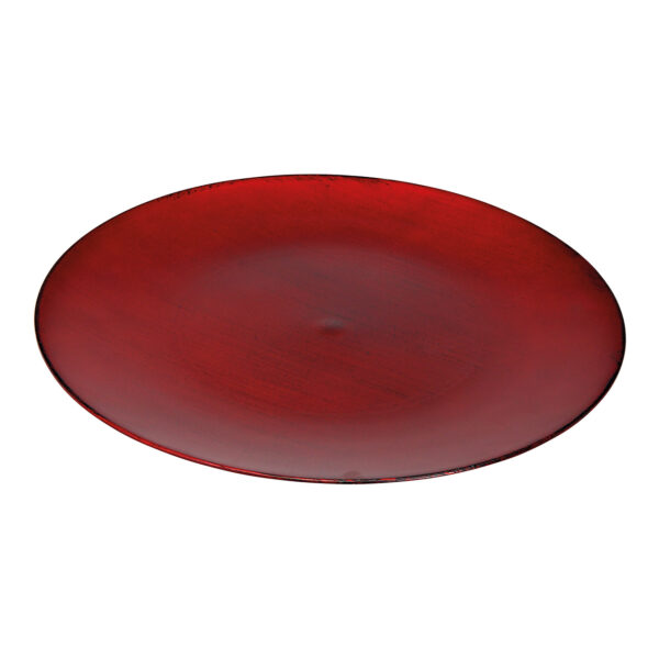 Plato plástico rojo Ø33cm