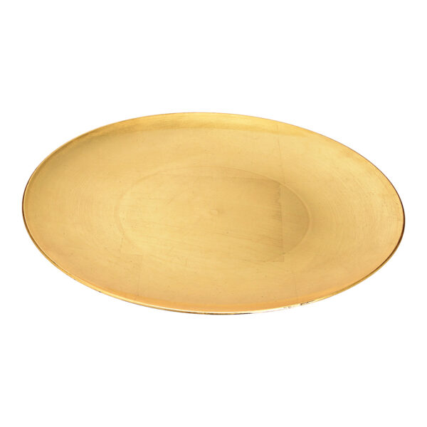 Plato plastico dorado Ø40cm