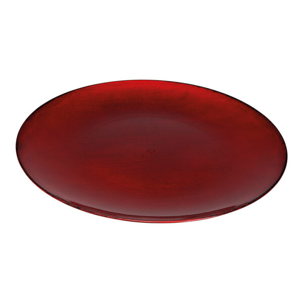 Plato plástico rojo Ø40cm