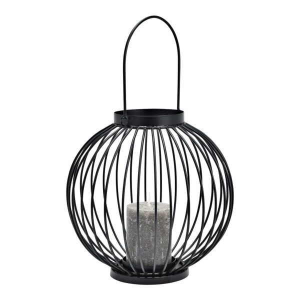 Farol de metal negro (An./Al./Pr.) 25x25x25cm