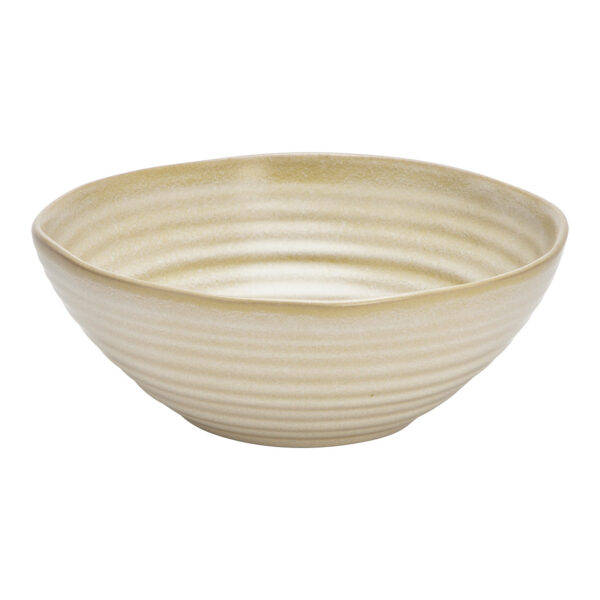Cuenco de gres crema (ancho/alto/profundidad) 16x6x16cm 625ml