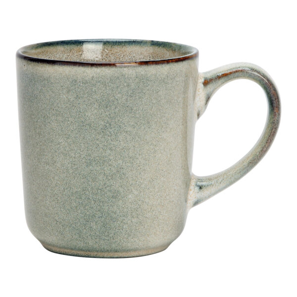 Taza de cerámica gris (An./Al./Pr.) 13x10x9cm 425ml