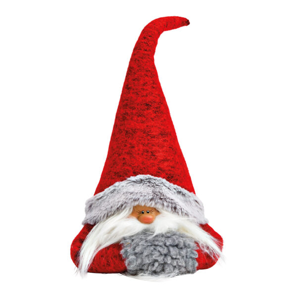 Papá Noel poliéster/textil rojo (ancho/alto/profundidad) 18 x 51 x 10 cm