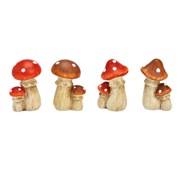Seta de cerámica roja, marrón, 4 surtido, (ancho/alto/profundidad) 6x9x5cm