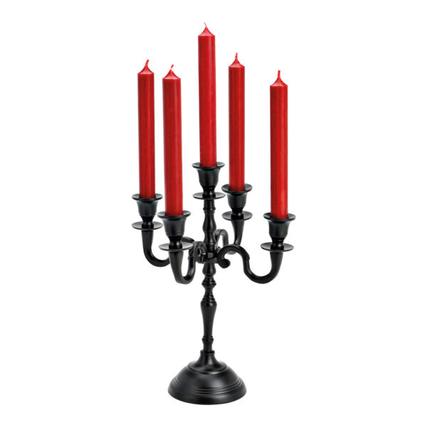 Candelabro 5 brazos metal negro (An/Al/Pr) 23x31x23cm