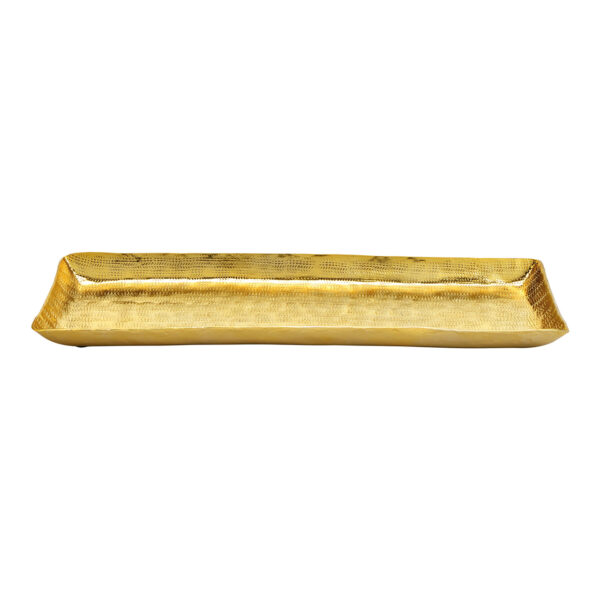 Bandeja metal dorado (An./Al./Pr.) 42x2x16cm