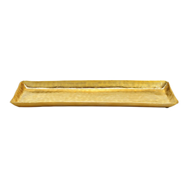 Bandeja metal dorado (An./Al./Pr.) 53x3x19cm
