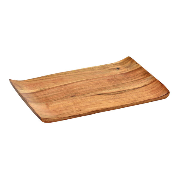 Tabla de servir de madera de acacia natural (An./Al./Pr.) 31x2x20cm