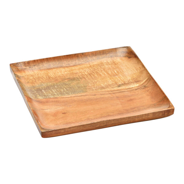 Cuenco de madera de acacia natural (An./Al./Pr.) 20x2x20cm