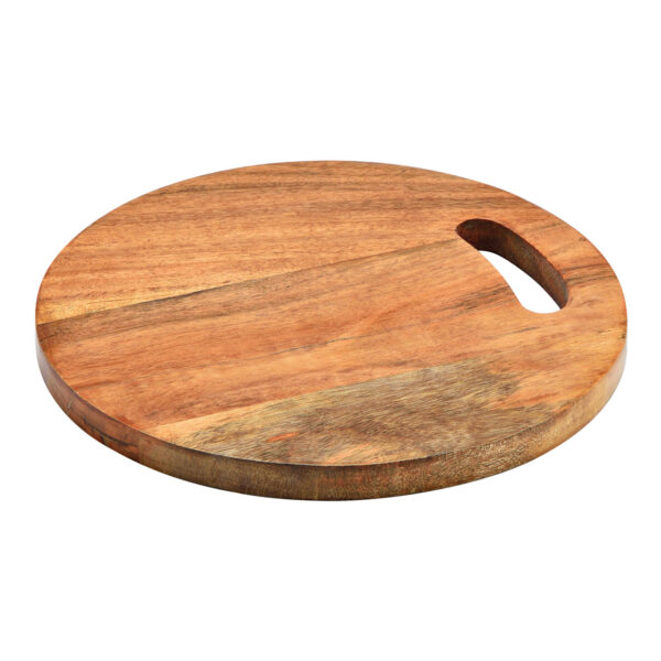 Tabla de servir de madera de acacia natural (An./Al./Pr.) 25x2x25cm