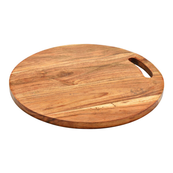 Tabla de servir de madera de acacia natural (An./Al./Pr.) 35x2x35cm