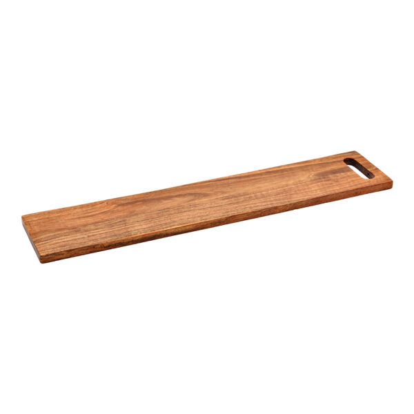 Tabla de servir de madera de acacia natural (An./Al./Pr.) 60x1,5x12cm