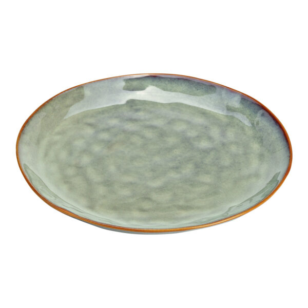 Plato de gres verde (An./Al./Pr.) 26x2x26cm