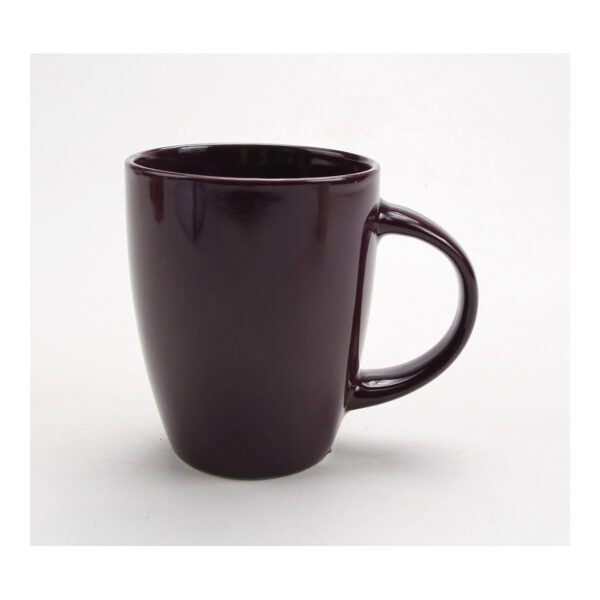 Taza de gres marrón oscuro (ancho/alto/profundidad) 8x10x8cm 330ml