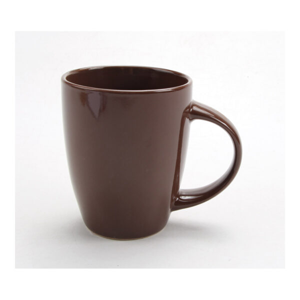 Taza de gres marrón (An./Al./Pr.) 8x10x8cm 330ml