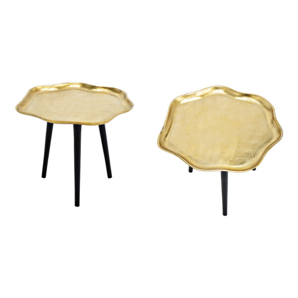 Mesa metal dorado (An./Al./Pr.) 43x37x40cm