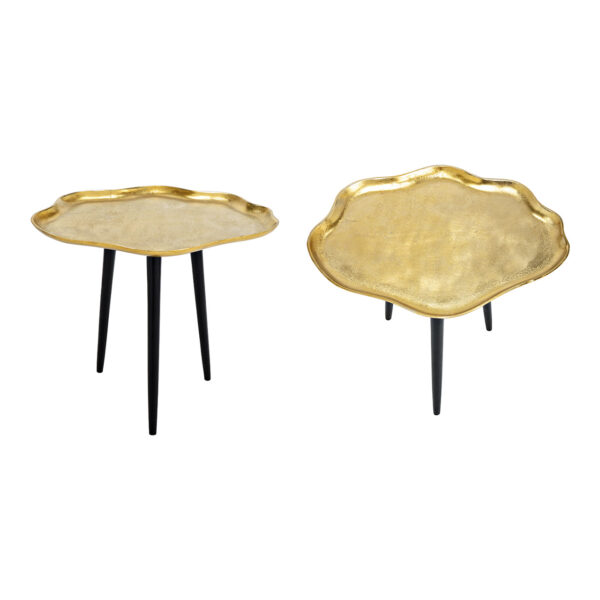 Mesa metal dorado (An./Al./Pr.) 51x43x40cm
