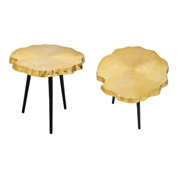 Mesa metal dorado (An./Al./Pr.) 49x47x49cm