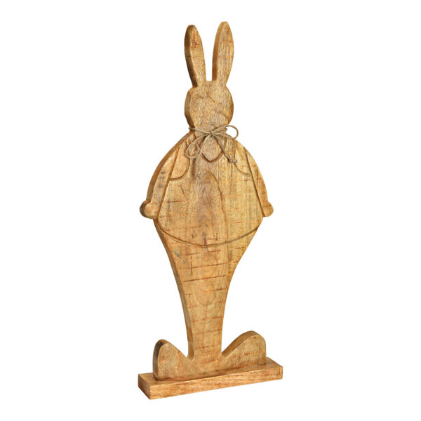 Soporte de madera de mango conejo natural (An./Al./Pr.) 25x62x6cm